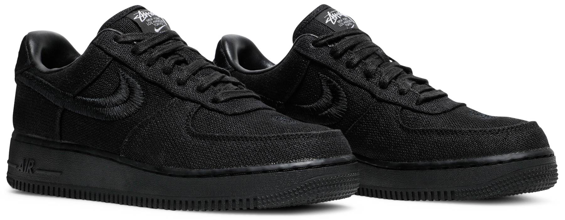 Stussy x Nike Air Force 1 Low Triple Black » Sneakers Joint