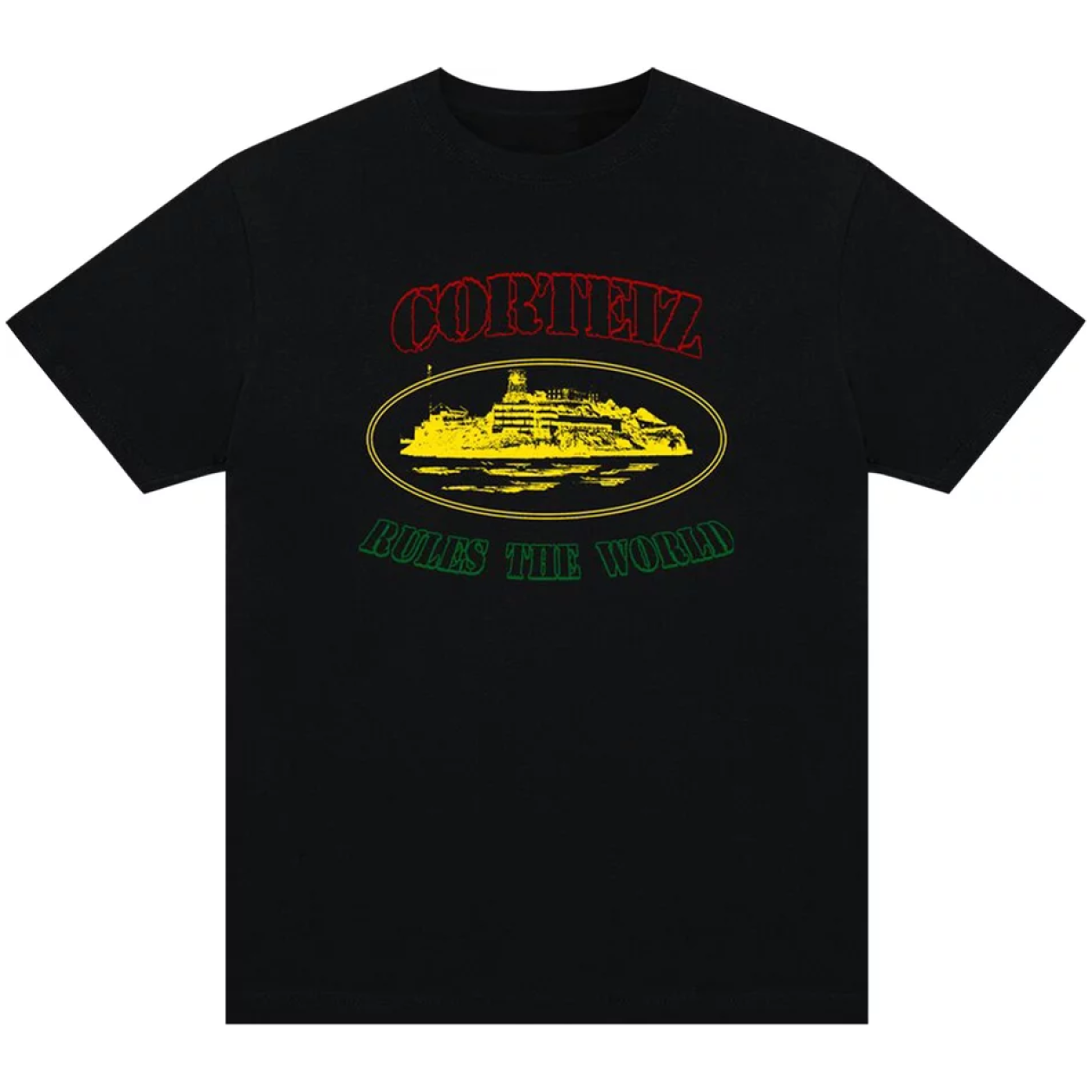 Corteiz Irie Alcatraz Tee Black
