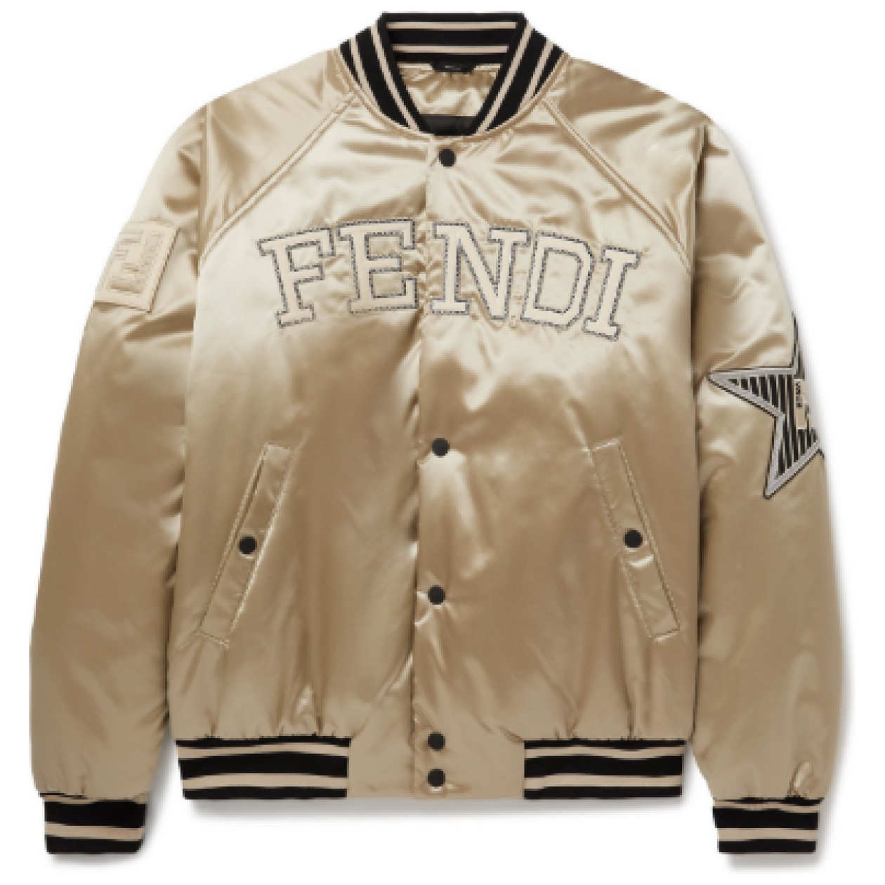 Fendi Satin Gold Jacket