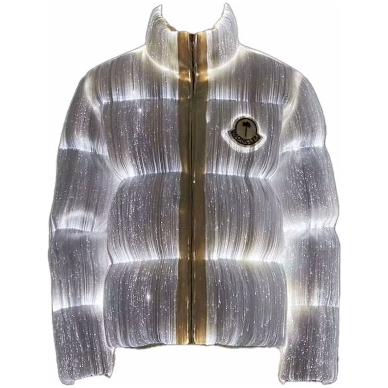 Moncler Maya 70 by Palm Angels Jacket Bright White