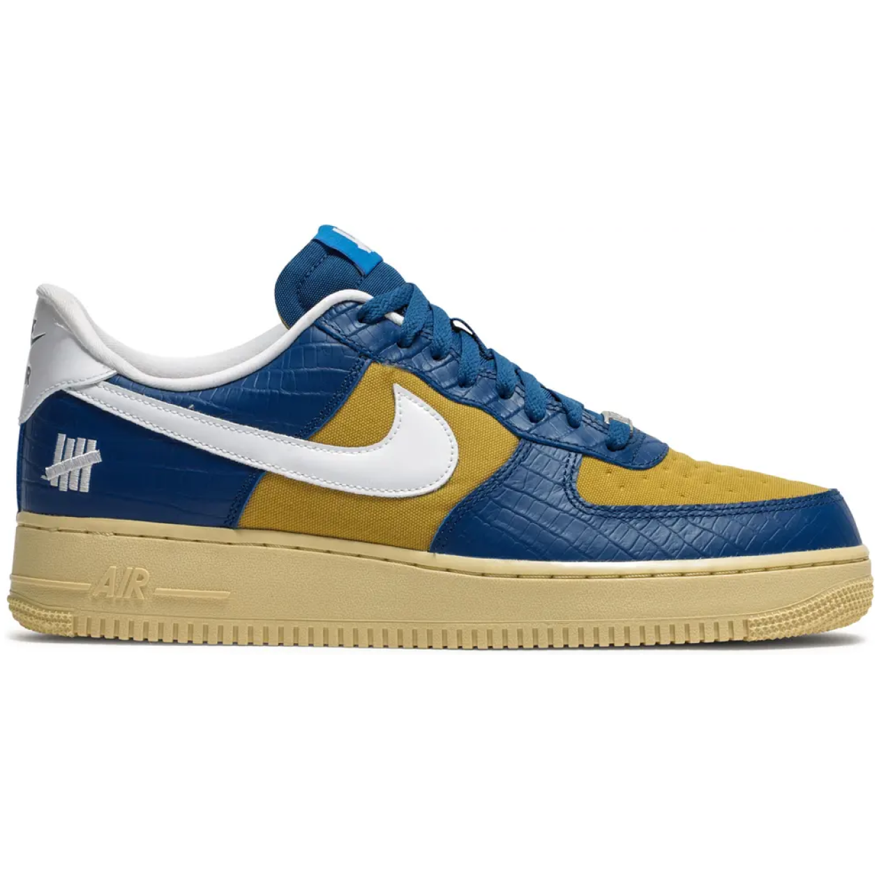 Nike Air Force 1 Low SP Undefeated 5 On It Blue Yellow Croc