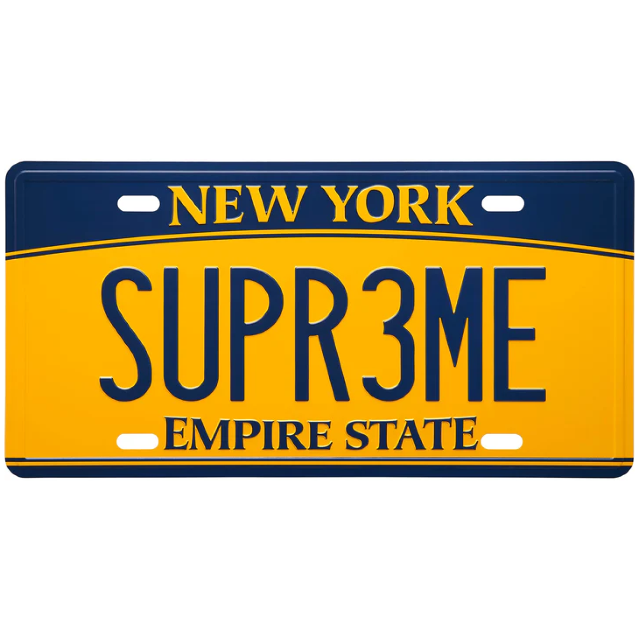 Supreme License Plate Multicolor