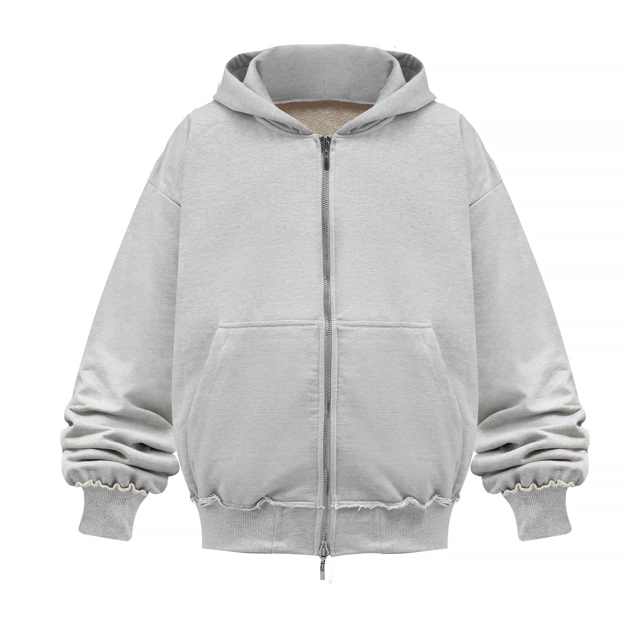 MSC DESIGN Grey Hoodie Zipper