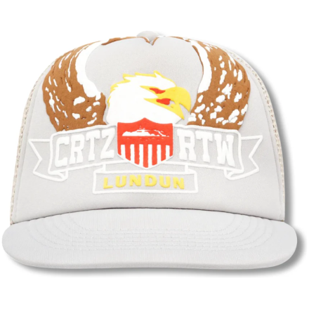 Corteiz Trucker Grey Eagle