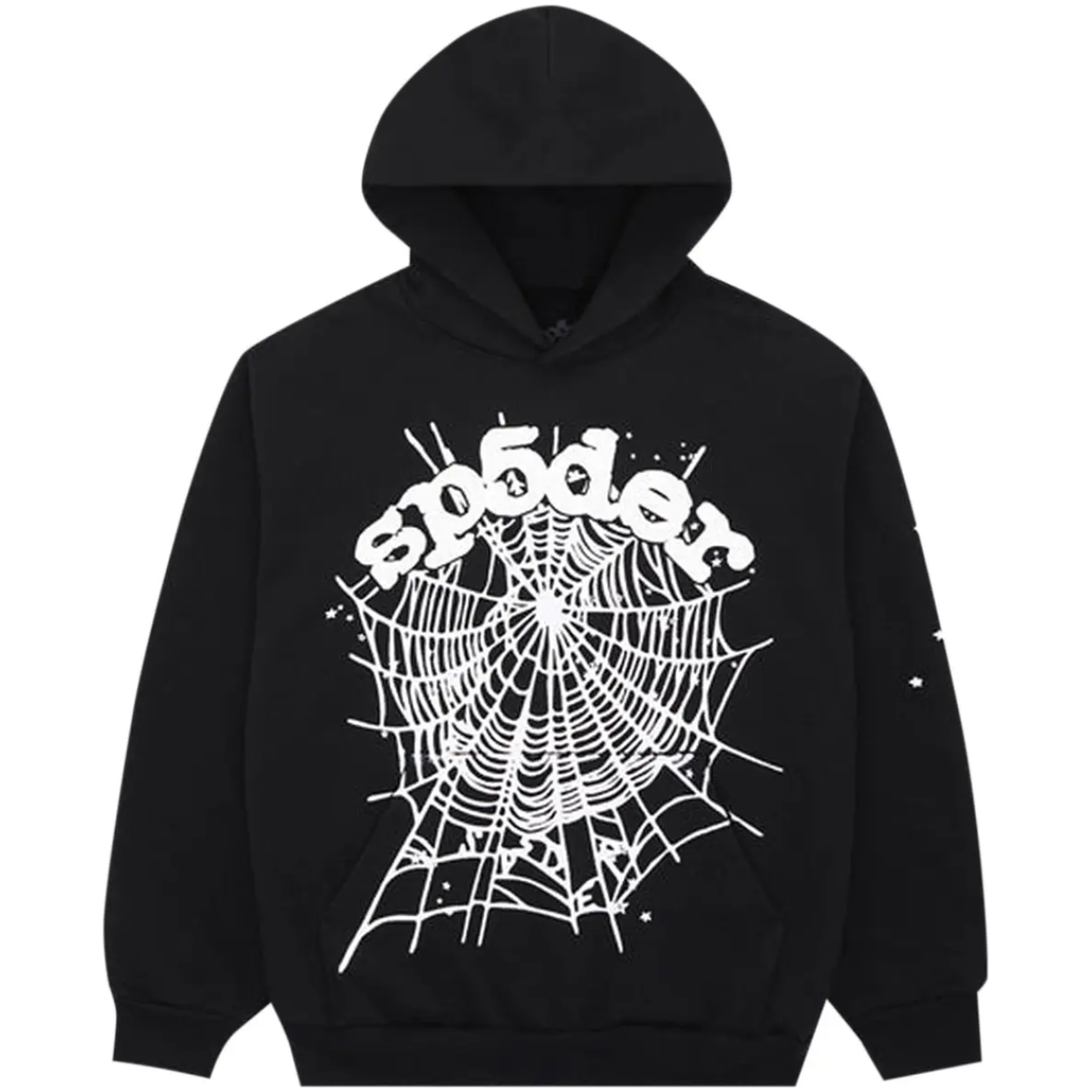 Sp5der OG Web Hoodie Black