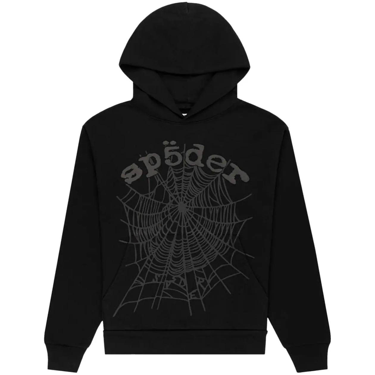 Sp5der Phantom Web Hoodie Black