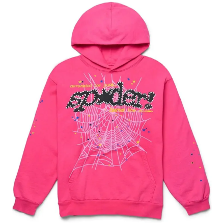 Sp5der P*NK V2 Hoodie Pink