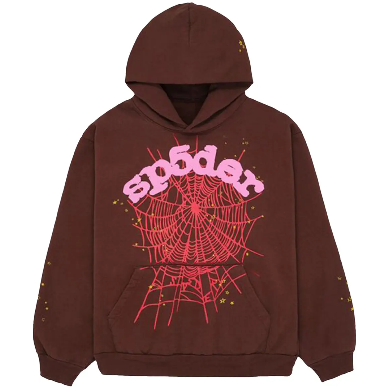 Sp5der Web Hoodie Brown