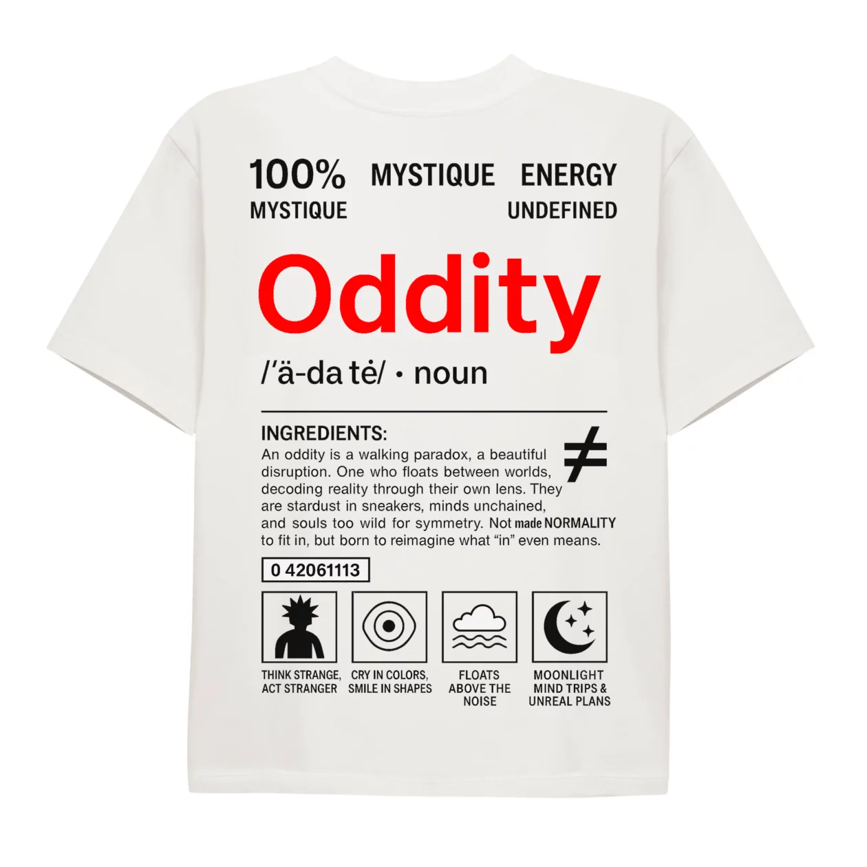 Oddity Paradox Tee White